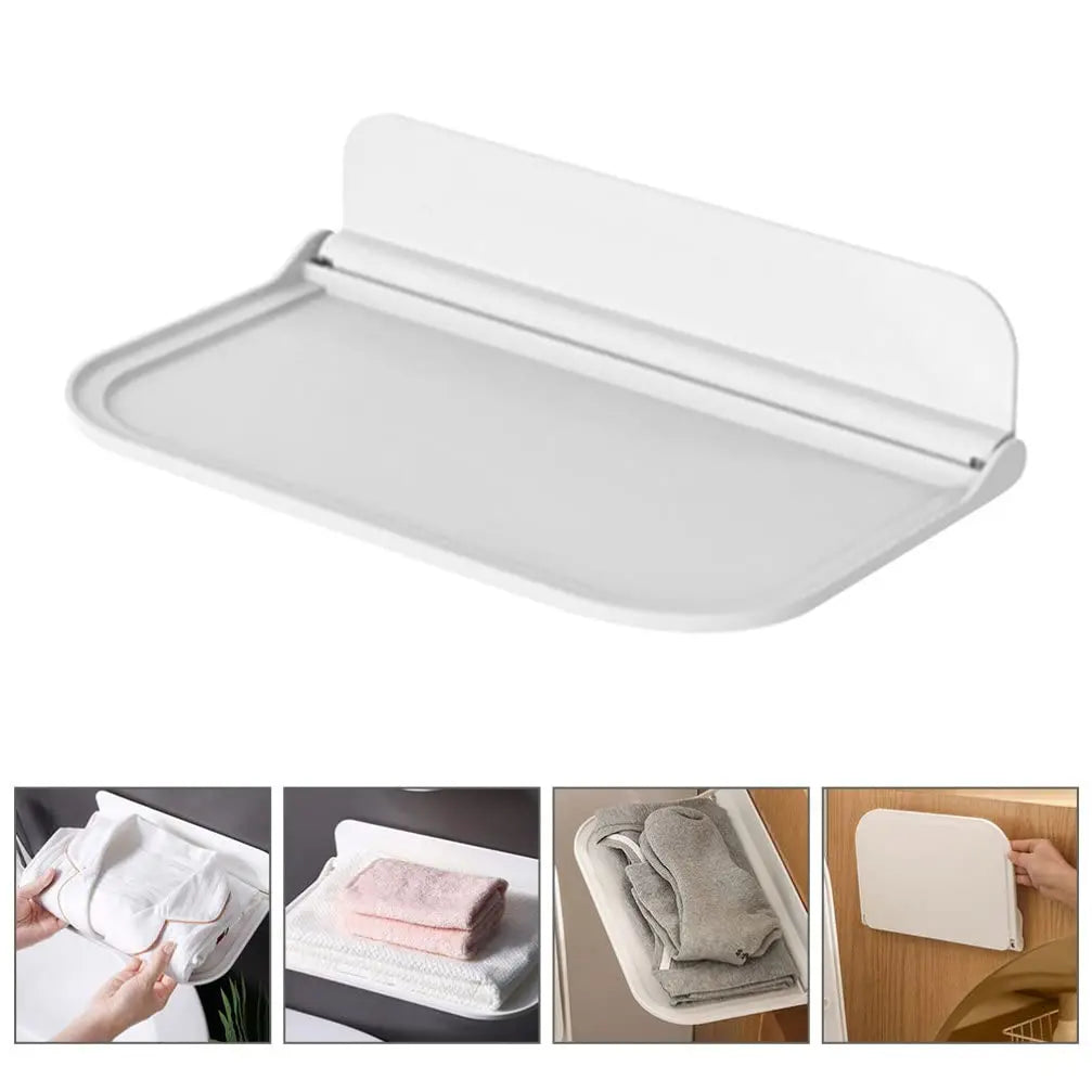 MF Cabin Lock Floating Wall Shelf | Wall-Mounted Folding Storage Rack & Hanging Board Organizer