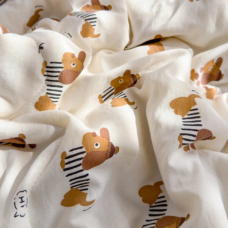 MF Super Soft Summer Quilt Queen | Lightweight, Breathable Air Conditioner Comforter, Soya Fibre Fill, Summer Blanket Single & Double