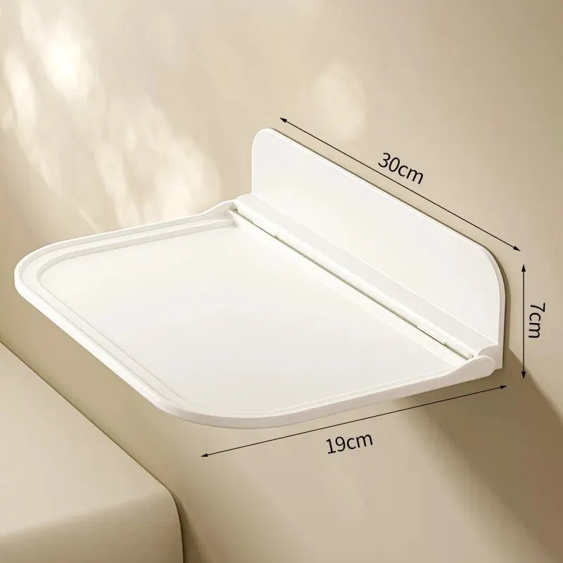 MF Cabin Lock Floating Wall Shelf | Wall-Mounted Folding Storage Rack & Hanging Board Organizer