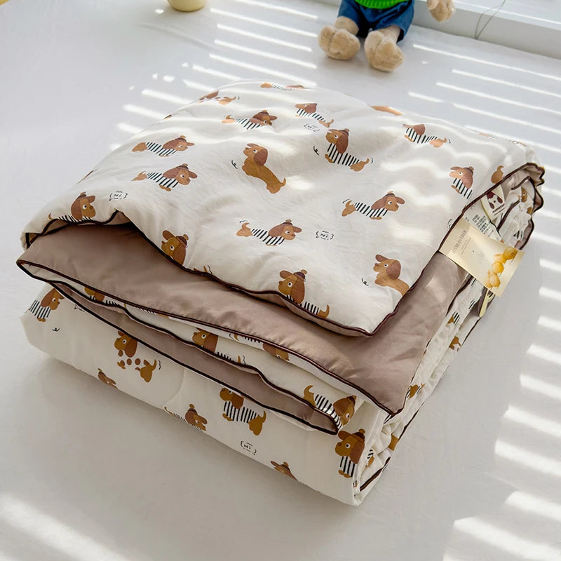 MF Super Soft Summer Quilt Queen | Lightweight, Breathable Air Conditioner Comforter, Soya Fibre Fill, Summer Blanket Single & Double