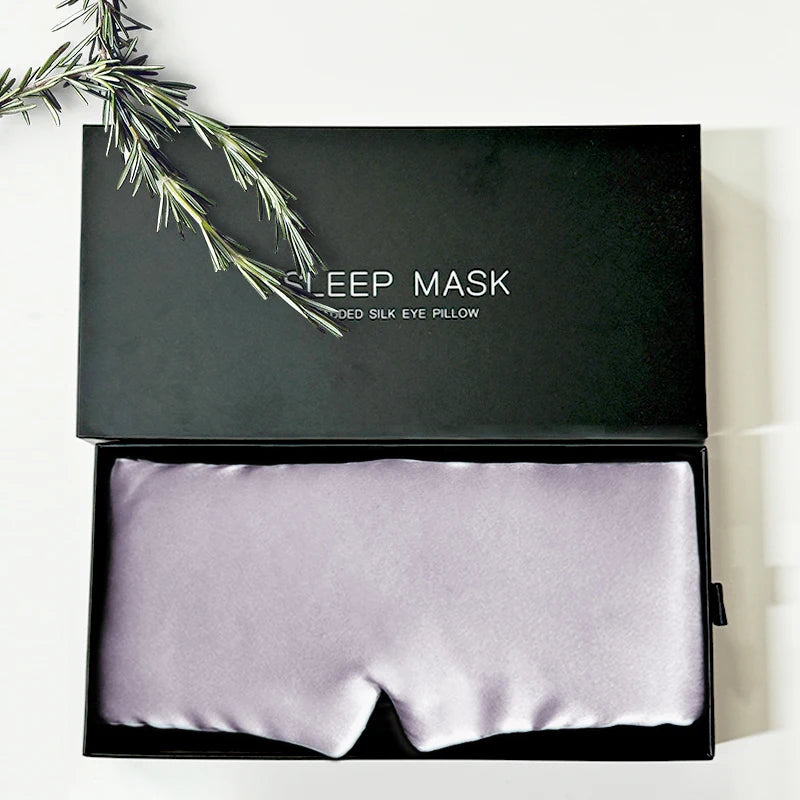 MF 100% Pure Silk Sleep Mask | Adjustable Luxury Eyemask, Soft & Breathable Eye Cover for Sleeping