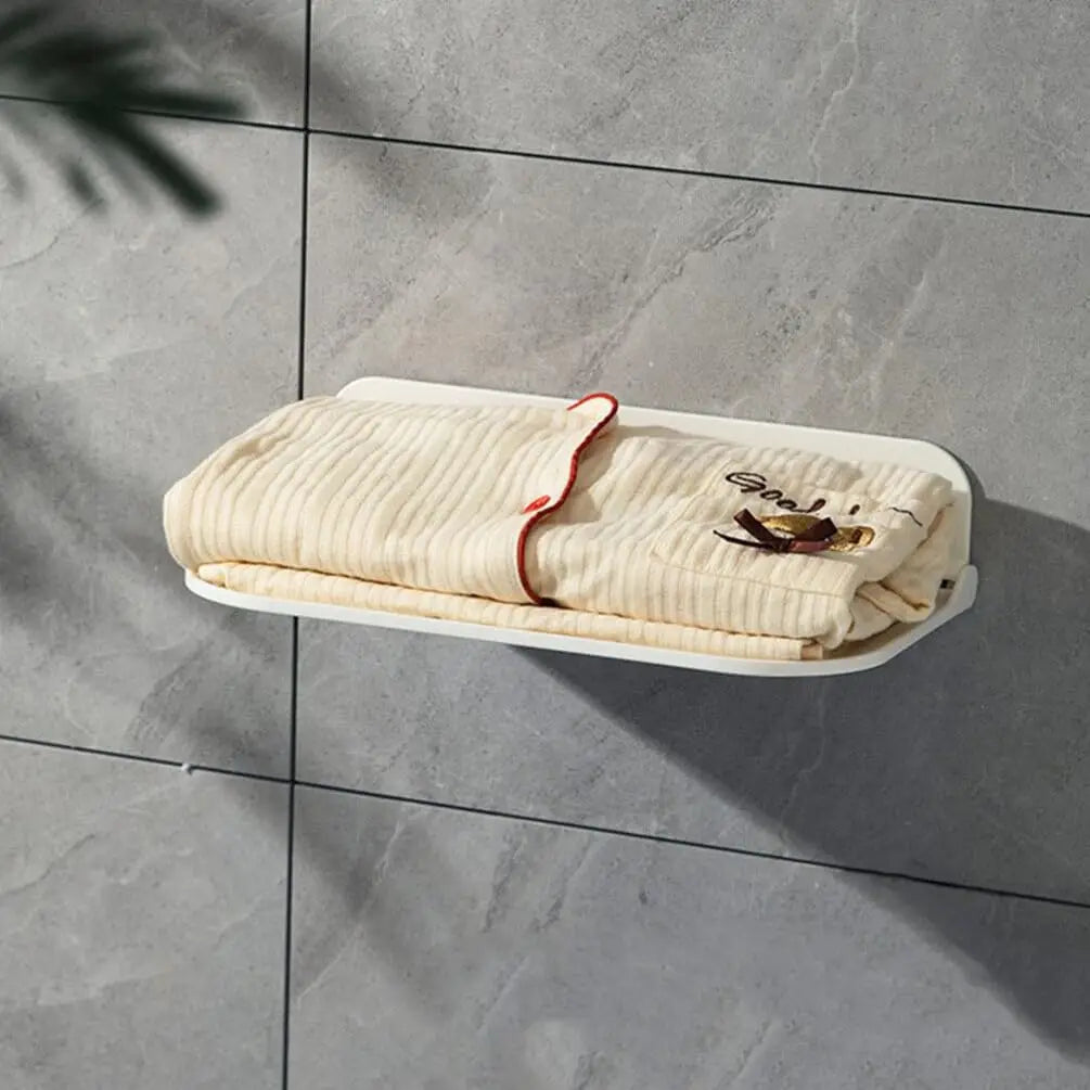 MF Cabin Lock Floating Wall Shelf | Wall-Mounted Folding Storage Rack & Hanging Board Organizer