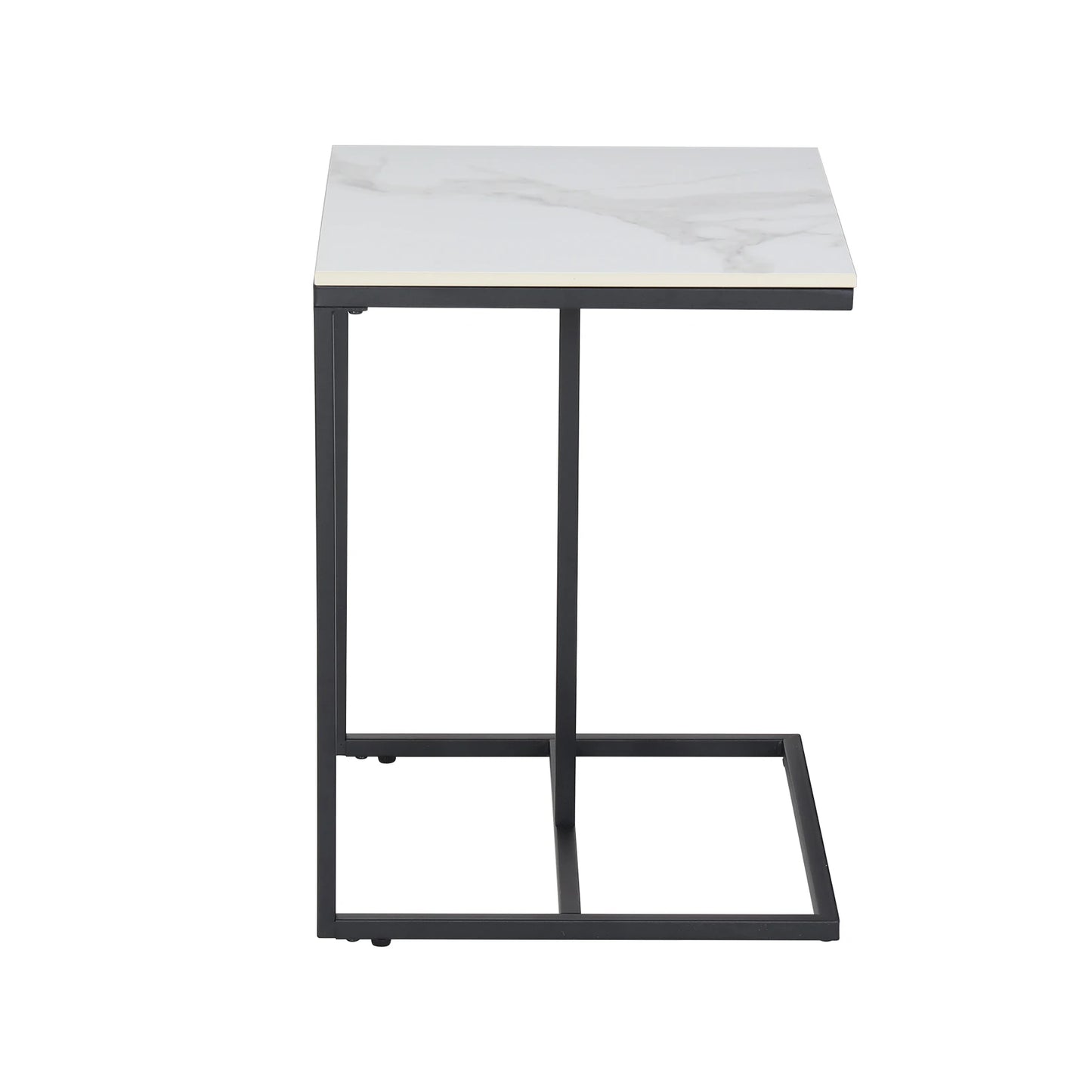 C-Shaped Sintered Stone Side Table