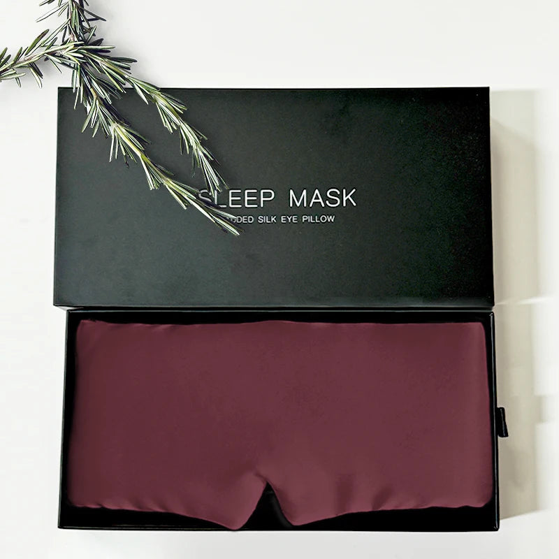 MF 100% Pure Silk Sleep Mask | Adjustable Luxury Eyemask, Soft & Breathable Eye Cover for Sleeping
