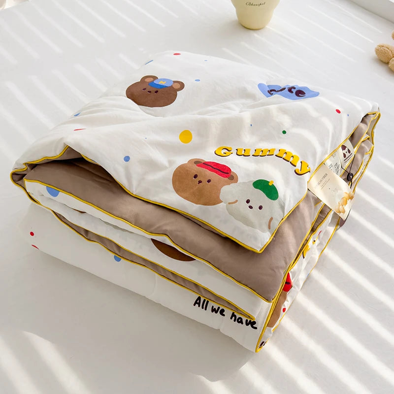 MF Super Soft Summer Quilt Queen | Lightweight, Breathable Air Conditioner Comforter, Soya Fibre Fill, Summer Blanket Single & Double