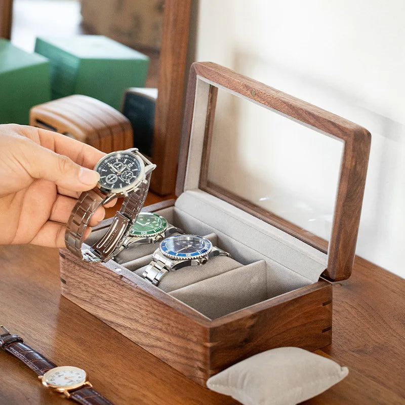 MF Three-Compartment Watch Storage Box | High-End Jewelry & Bracelet Display Case