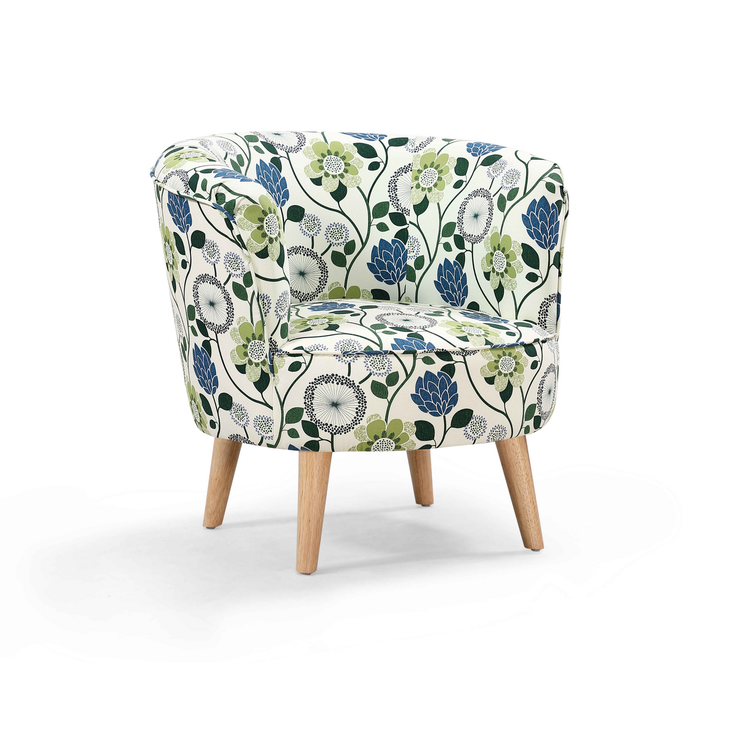 Stamford Arm Chair Upholstered in Scandi Digital Print Fabric