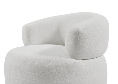 Bellissimo Oro Swivel Chair-White Boucle