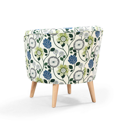 Stamford Arm Chair Upholstered in Scandi Digital Print Fabric