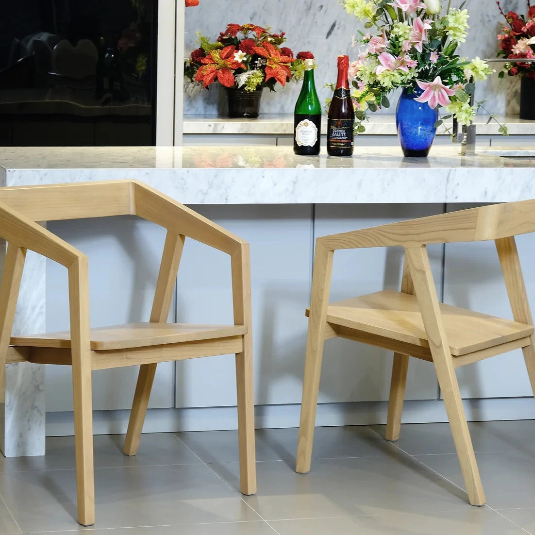 Kyoto Oak Arm Chair - Set of 2