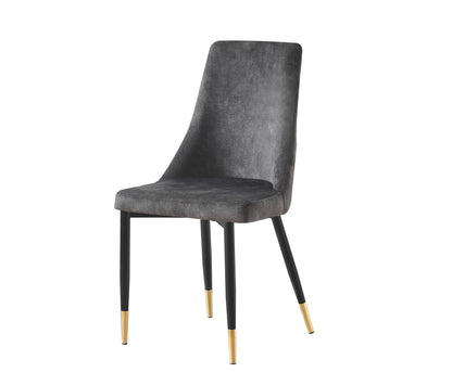 Maddison Chair Grey Velvet - Set of 2