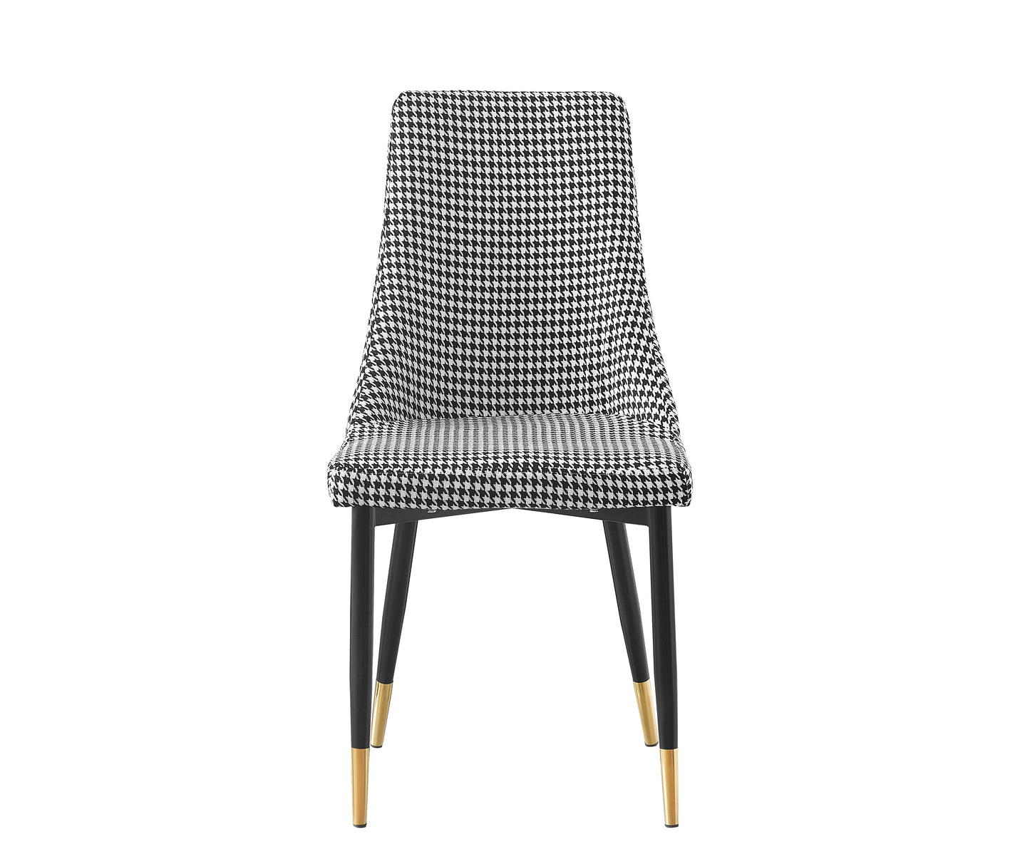 Set of 2 Maddison Chairs Houndstooth Fabric