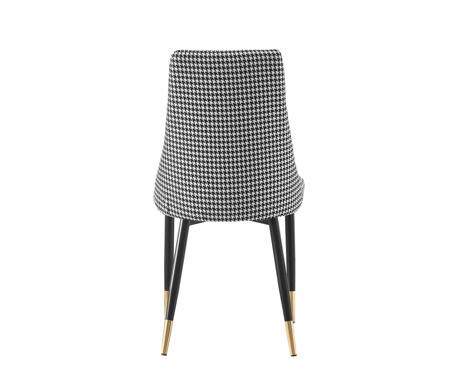 Set of 2 Maddison Chairs Houndstooth Fabric