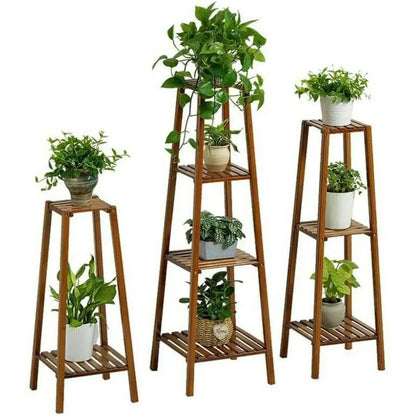 Bamboo Plant Stand Display Rack Shelf