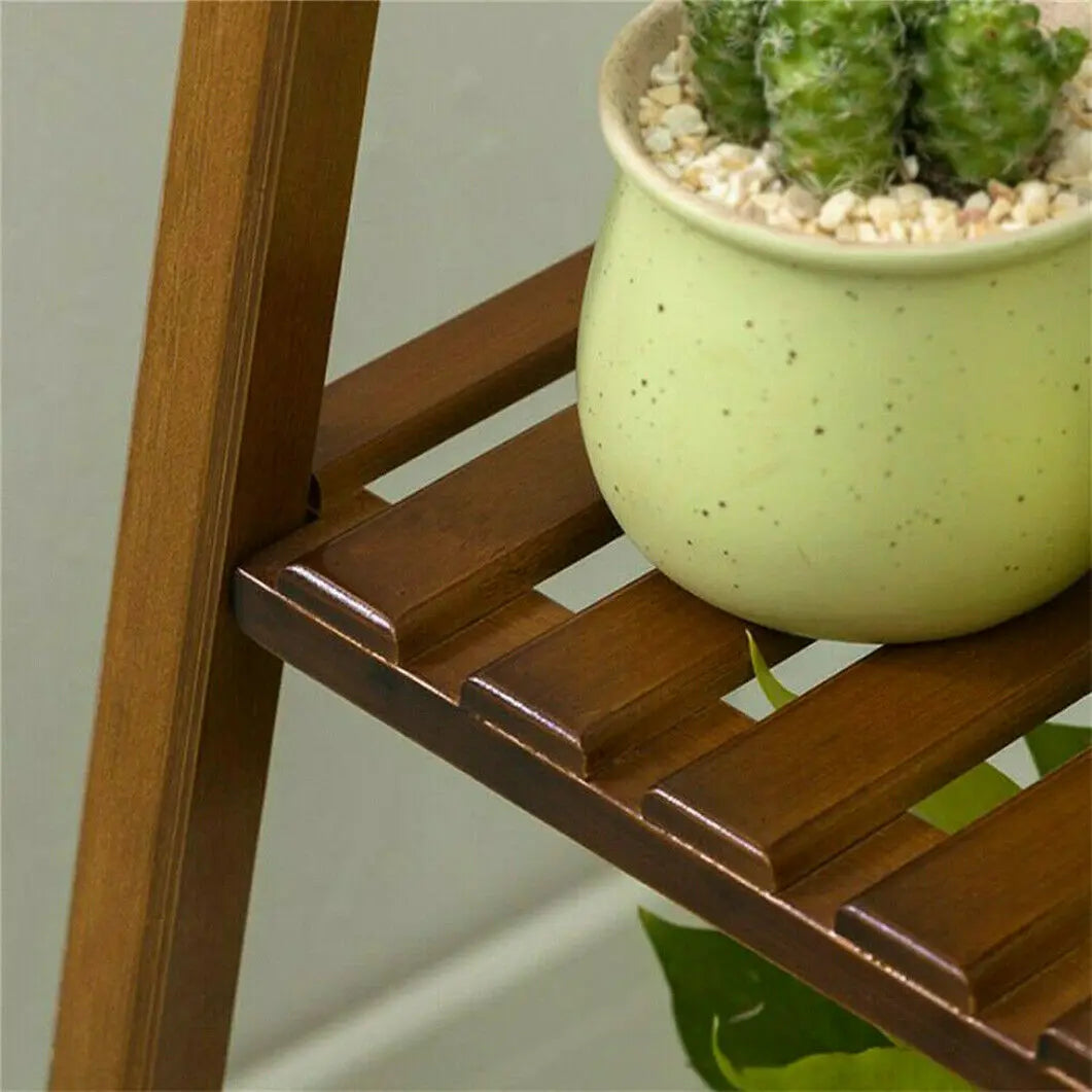 Bamboo Plant Stand Display Rack Shelf