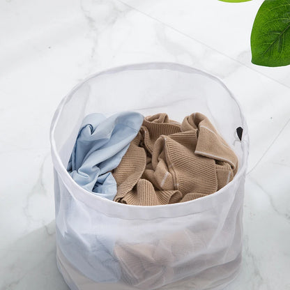 MF Drawstring Laundry Bag Set | 4PCS Coarse Net Washing Bags for Dirty Clothes Organizer & Washing Machine Use