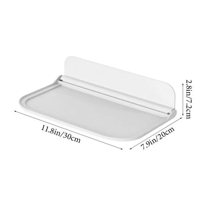 MF Cabin Lock Floating Wall Shelf | Wall-Mounted Folding Storage Rack & Hanging Board Organizer