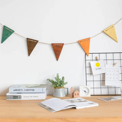 Wooden Leaf Plywood Garland Backdrop