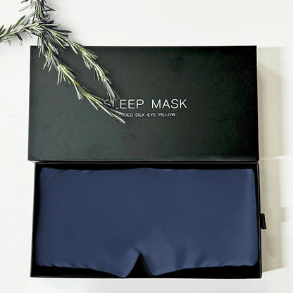 MF 100% Pure Silk Sleep Mask | Adjustable Luxury Eyemask, Soft & Breathable Eye Cover for Sleeping