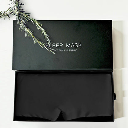 MF 100% Pure Silk Sleep Mask | Adjustable Luxury Eyemask, Soft & Breathable Eye Cover for Sleeping