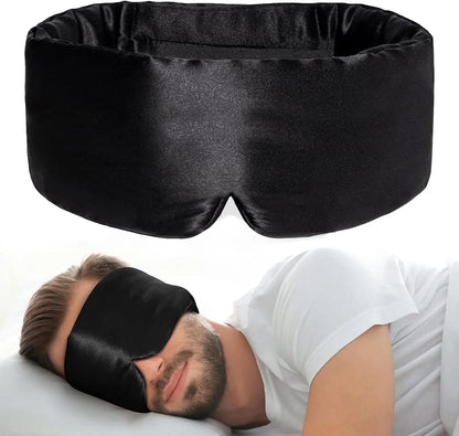MF 100% Pure Silk Sleep Mask | Adjustable Luxury Eyemask, Soft & Breathable Eye Cover for Sleeping