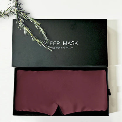 MF 100% Pure Silk Sleep Mask | Adjustable Luxury Eyemask, Soft & Breathable Eye Cover for Sleeping