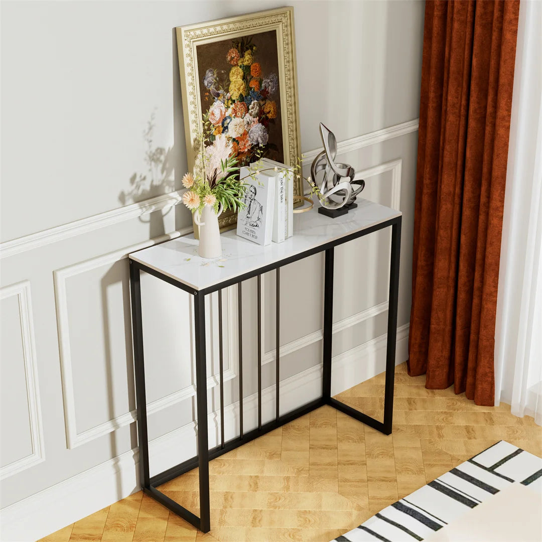 Rectangular Sintered Stone Console Table