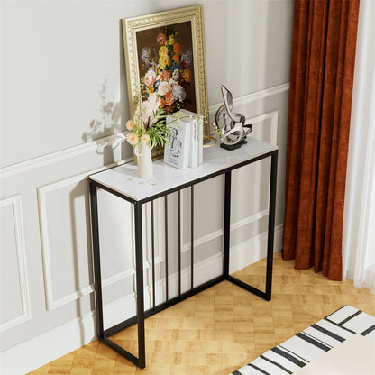 Rectangular Sintered Stone Console Table