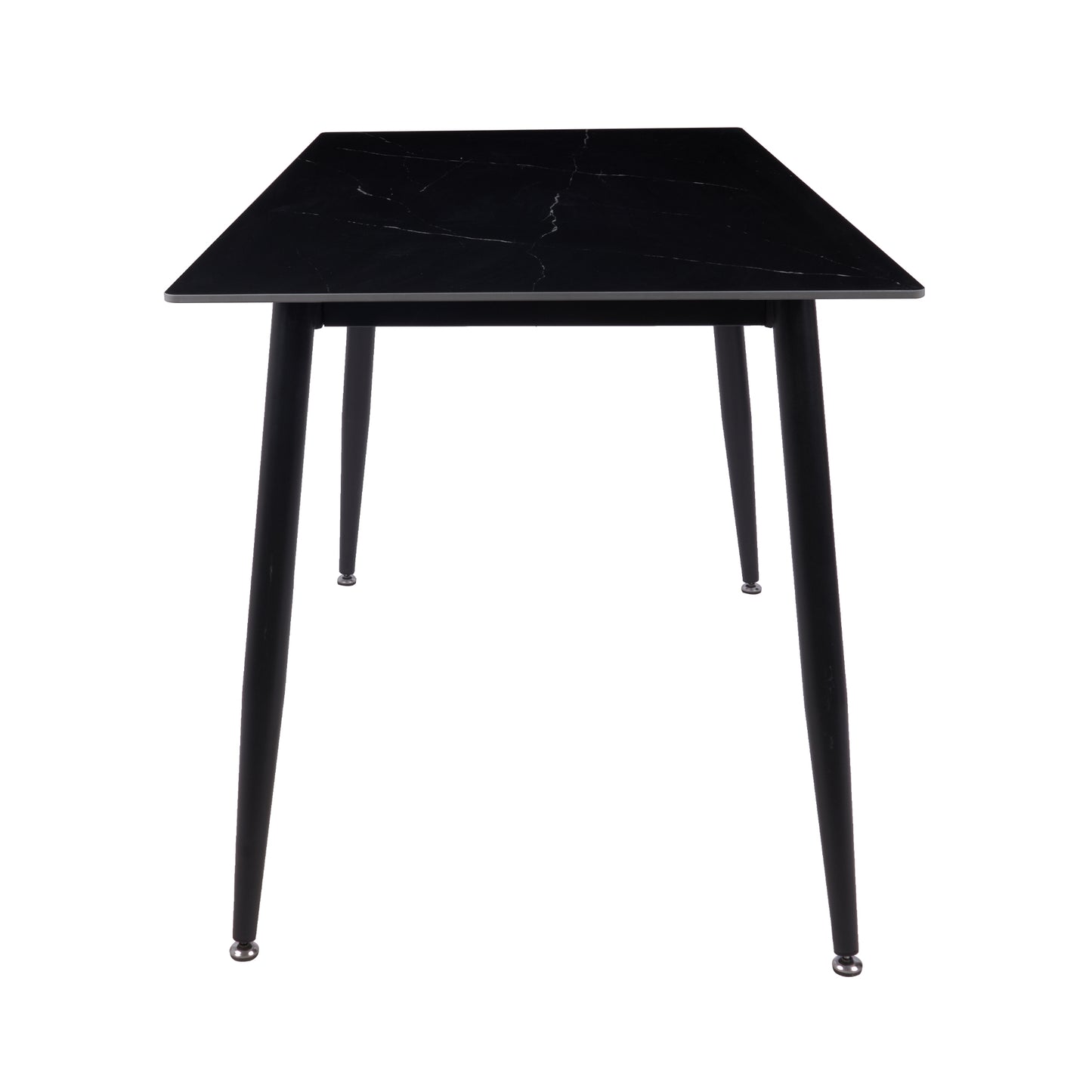 Fiore 120 x 70 Black Marble/Sintered Stone Top Table