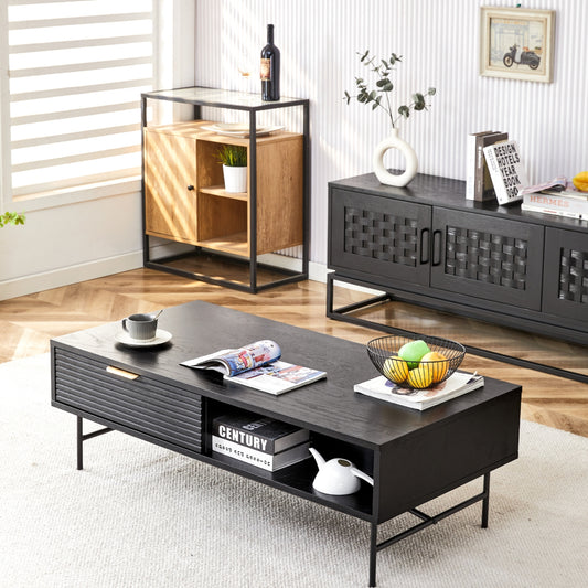 Astoria 2 Coffee Table Black Oak Veneer