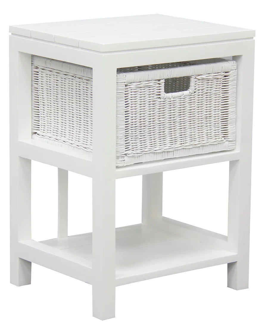 1 Drawer Rattan Lamp Table