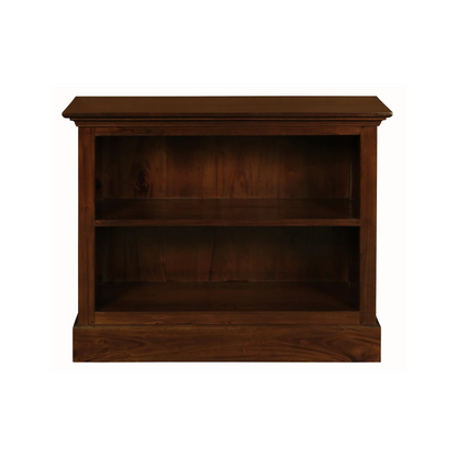 Mahogany Timber Half Size Bookcase Small